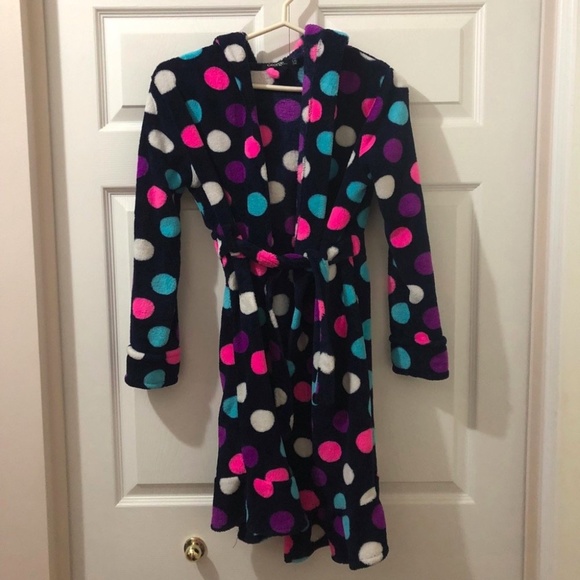 Hooded bathrobe in very good condition size 14 - Picture 1 of 5